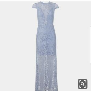 Miss Selfridge Light Blue long dress size 4 or 6
